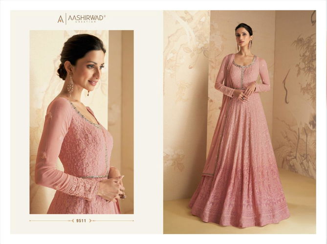 Aashirwad Disha 9508-9511 Wedding Wholesale Gown Catalog